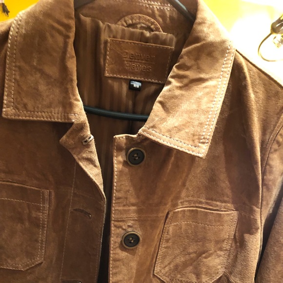 A M tan Swede jacket new The boots are a 7 and are new. Look lovely together - Picture 2 of 6